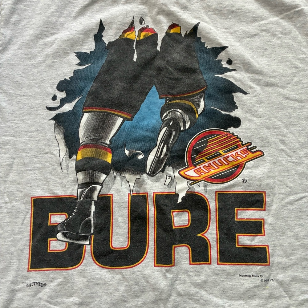 Vintage 1990s Pavel Bure Canucks Tee - Picture 4 of 8
